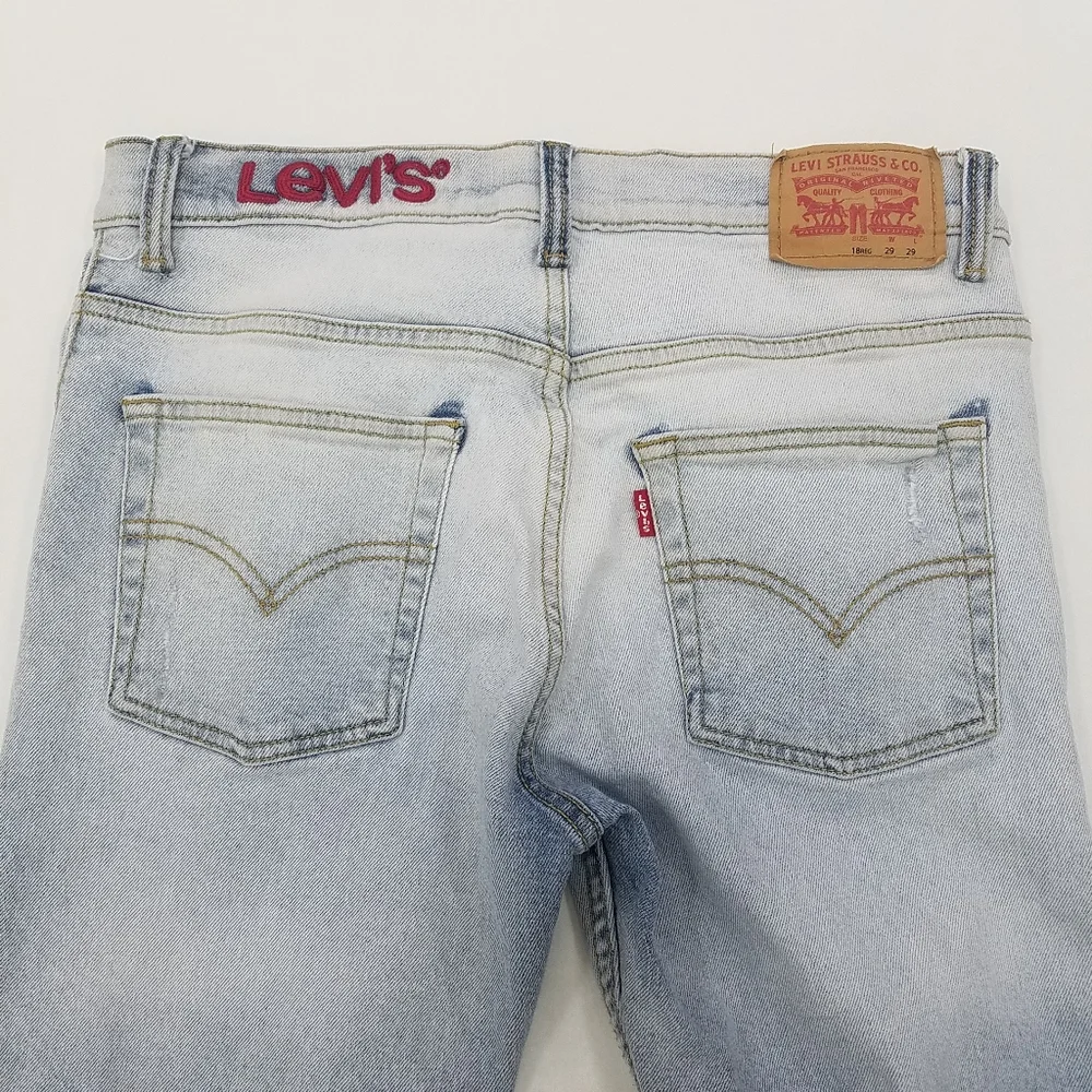 Levi's Big Boys 511 Slim Destruction Patched Jeans